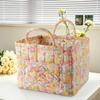 Korean-style Country Home Fabric Storage Basket, Portable Underwear And Sundries Organizing Box, Storage Basket