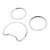 Chromes Silber Farbe Tachometer Messgeräte Zifferblätter Ringe Lünette Trim Für W202 W208 W210 Tachometer Ringe Rahmen