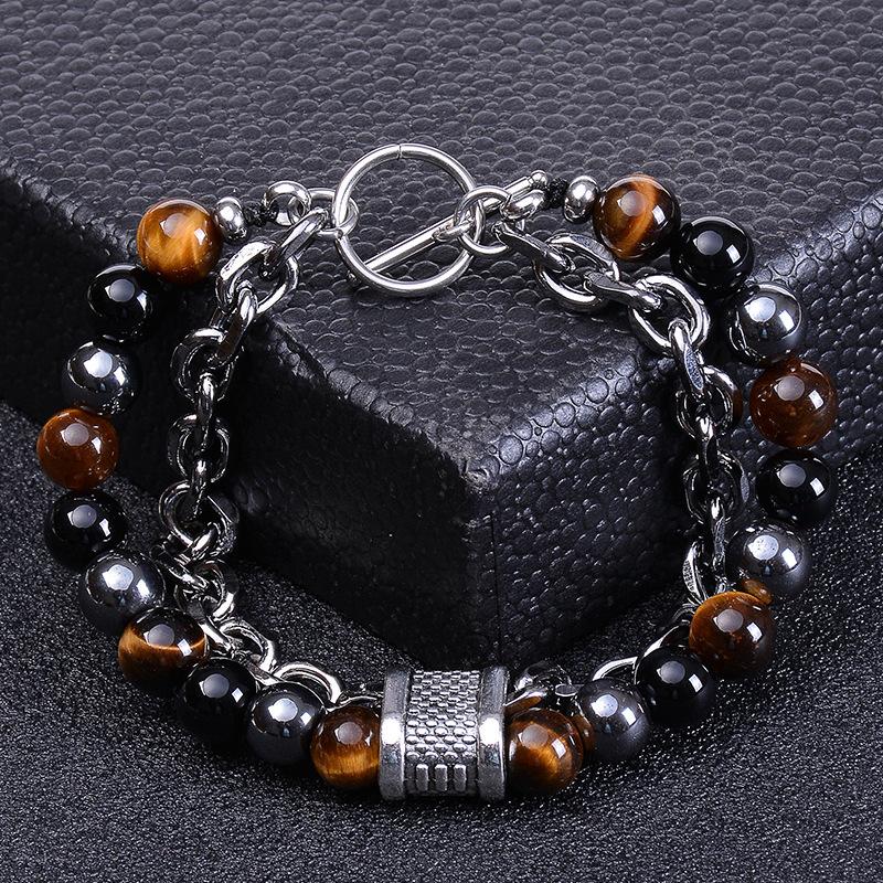 JYL TS Bracelet Men's Double-Layer  Durable Stylish Boosts Confidence & Strength