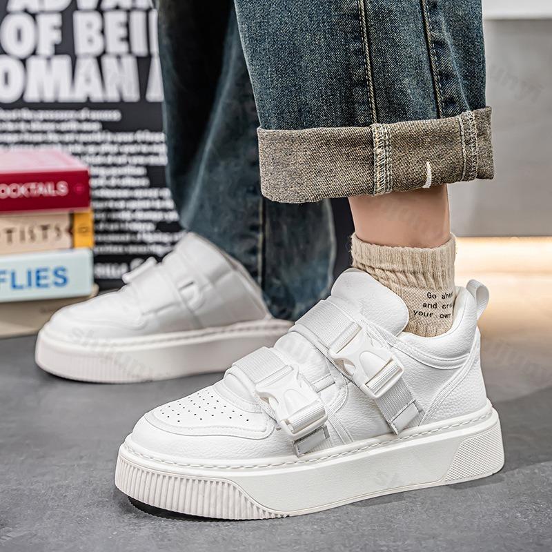 Fashion 2025 Spring New Men's Low Top Casual Shoes Thick Soled Breathable Sports Flat Shoes Fashion Trend Color Blocked Chunky sneakers