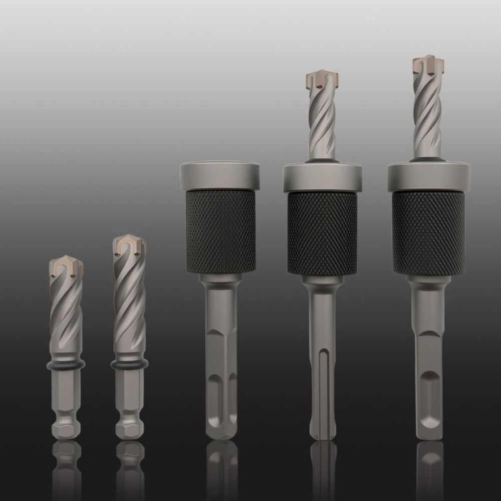 Sharp Split-Design Drill Bit Fast Concrete Drill Bit Detachable Depth Stop  Masonry Drilling