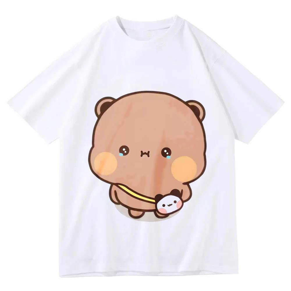 Bubu Dudu T-Shirt Damen Designer Anime Niedliches Mädchen Muster Lustiges Harajuku T-Shirt Sommer Lässig Atmungsaktives Lockeres Oberteil
