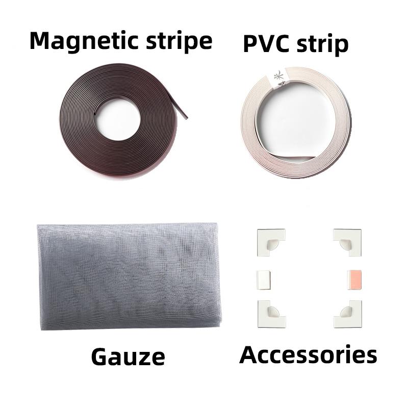 Παράθυρο με οθόνη εντόμων Τούλι Μαγνητική σήτα παραθύρου Αφαιρούμενη οθόνη παραθύρων που πλένεται αόρατη μύγα κουνουπιών