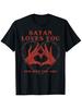Satan Loves You For Who You Are Heart Hands T-shirt