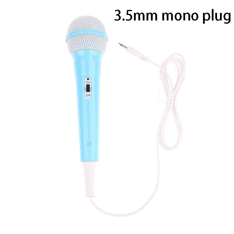 3.5Mm Jack Wired Microphone Lightweight Singing Mechine Home Kids Musical Toy Easy Use No Battery Portable Handheld Microphone
