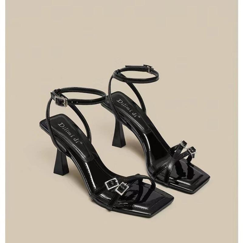 Summer Fashion Open Toe 2025 Women High Heels Non-slip Sexy Women Sandal Thin Heels Square Shoes Sandalias De Mujeres En Oferta