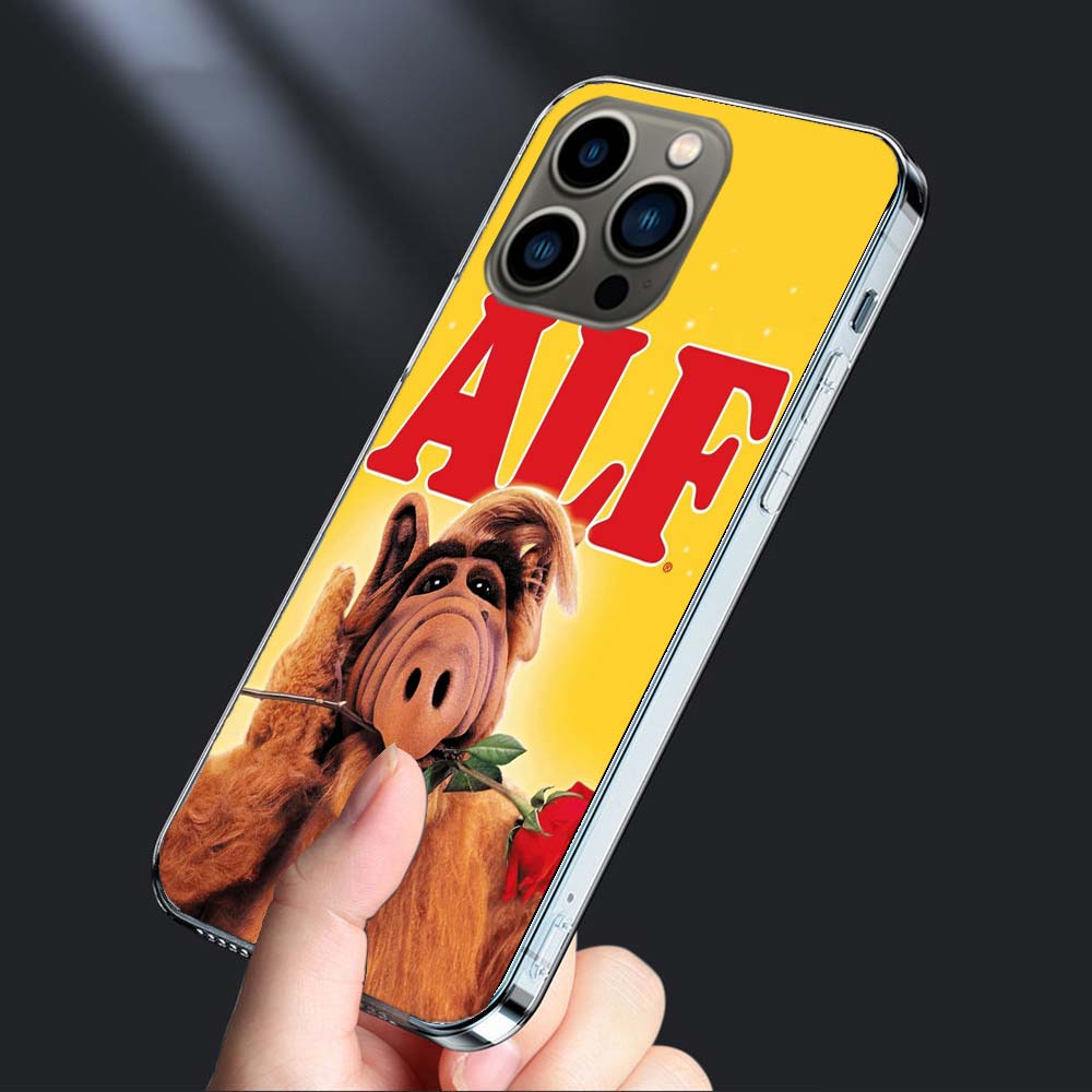 Alf TV Series Phone Case For Iphone 16E 15 Pro 14 Plus 17E 16 17 Pro Max Air 11 12 13 Mini Shockproof Capa Cute Cover TPU Cle