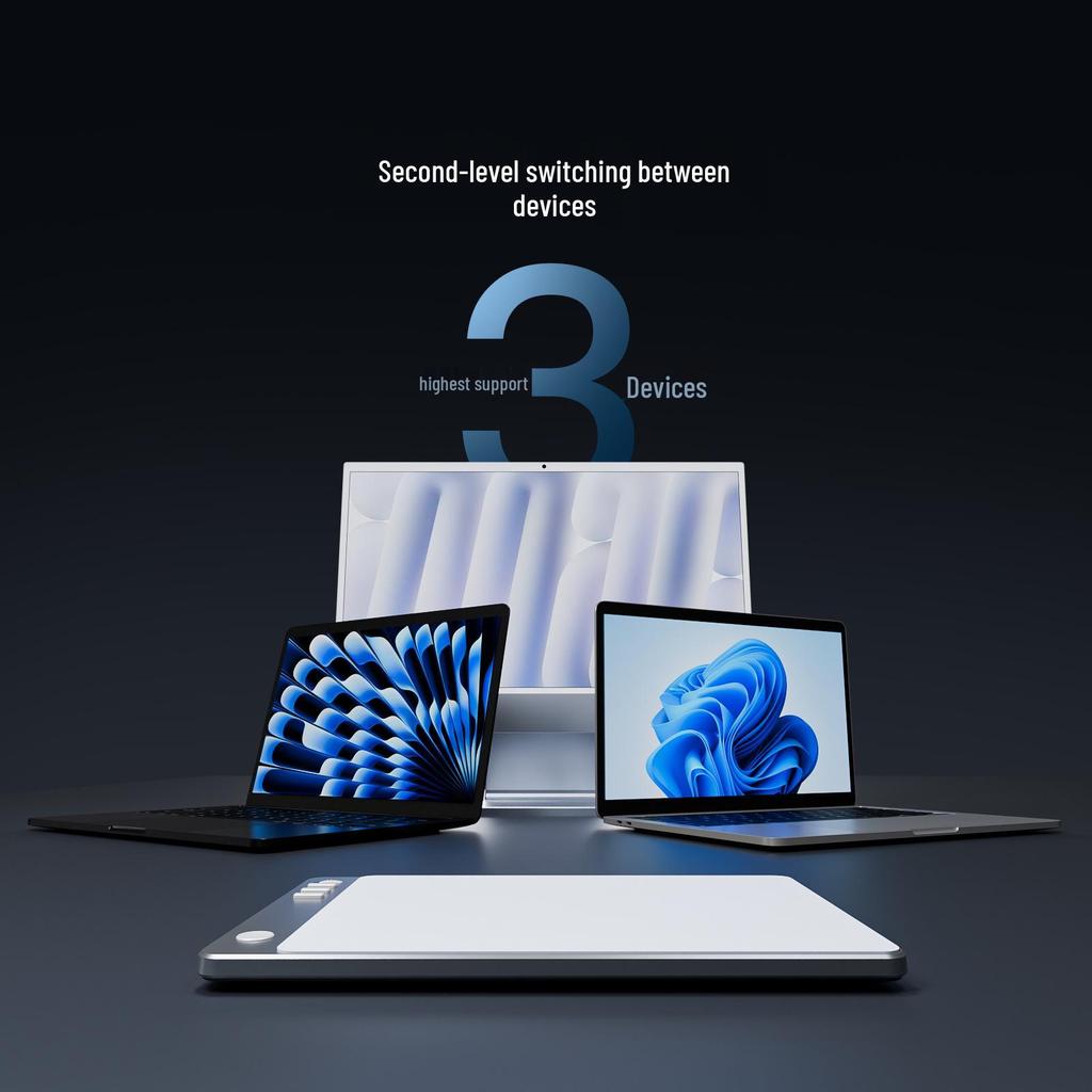 משטח מעקב קסם אלחוטי דור 3 עם תאימות לכפתור שמאלי עבור Mac ומחשב נייד