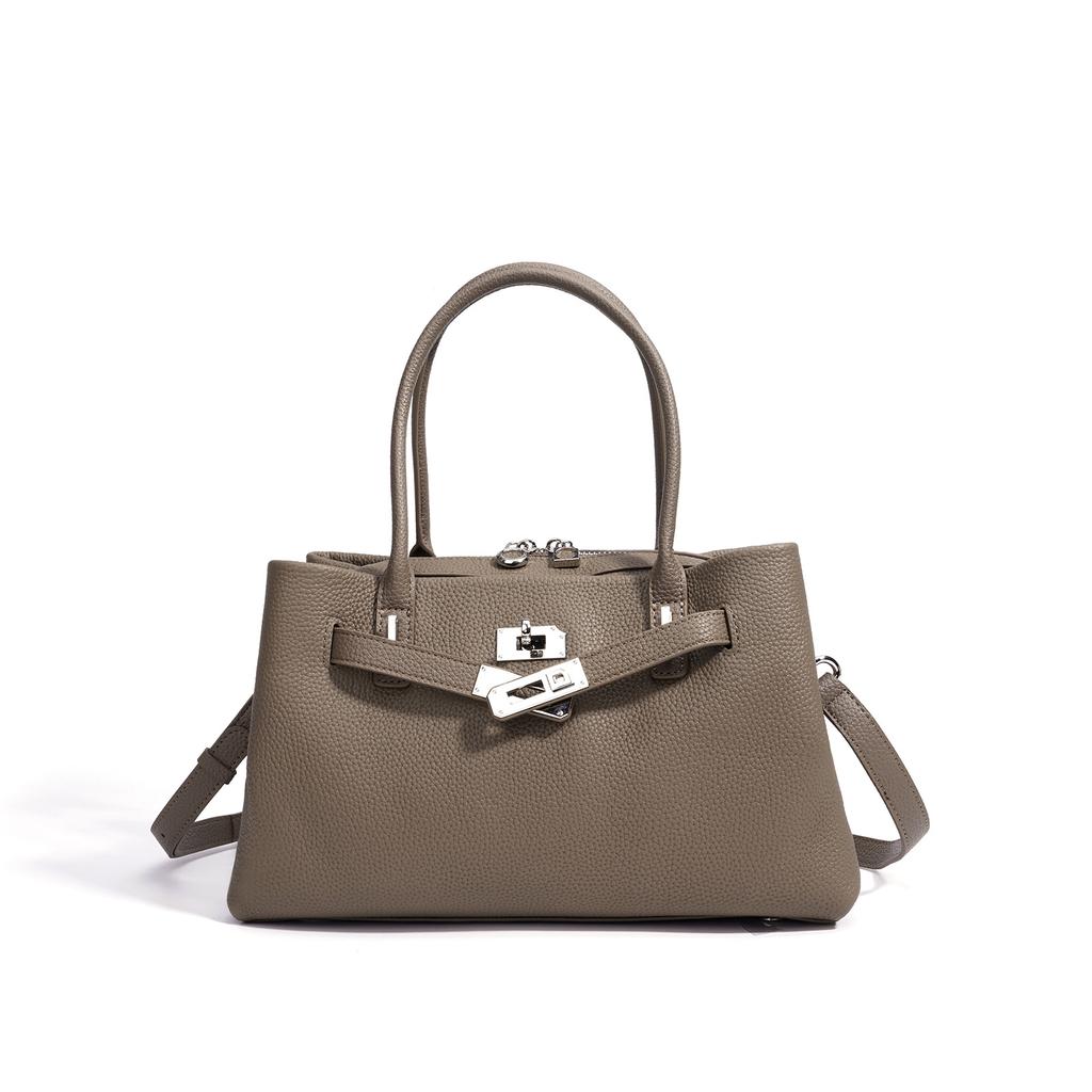 Early Spring Genuine Leather Bag For Women Women Simple Luxury Commute Work Shoulder Crossbody Fashion Elegant Ladies Purse Top Handle Handbag