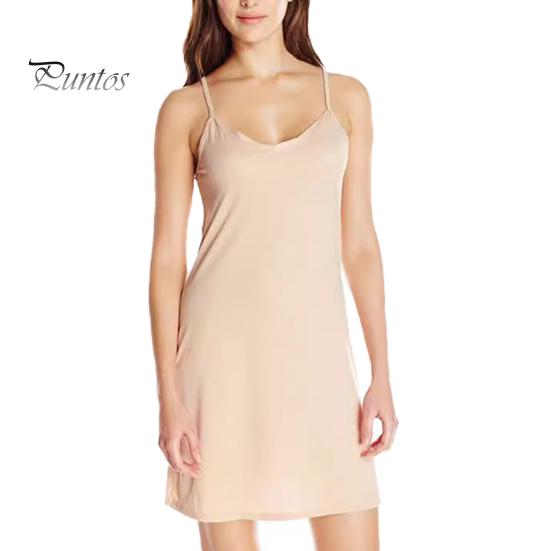 

Женская ночная рубашка с v-образным вырезом и открытой спиной, однотонное платье на тонких бретельках, облегающее трапециевидное домашнее платье на бретельках, платье для сна XL абрикосовый