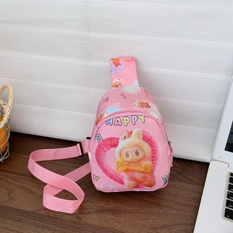 Tecknad Crossbody Bröstväska för Flickor: Nytt modernt myntfodral