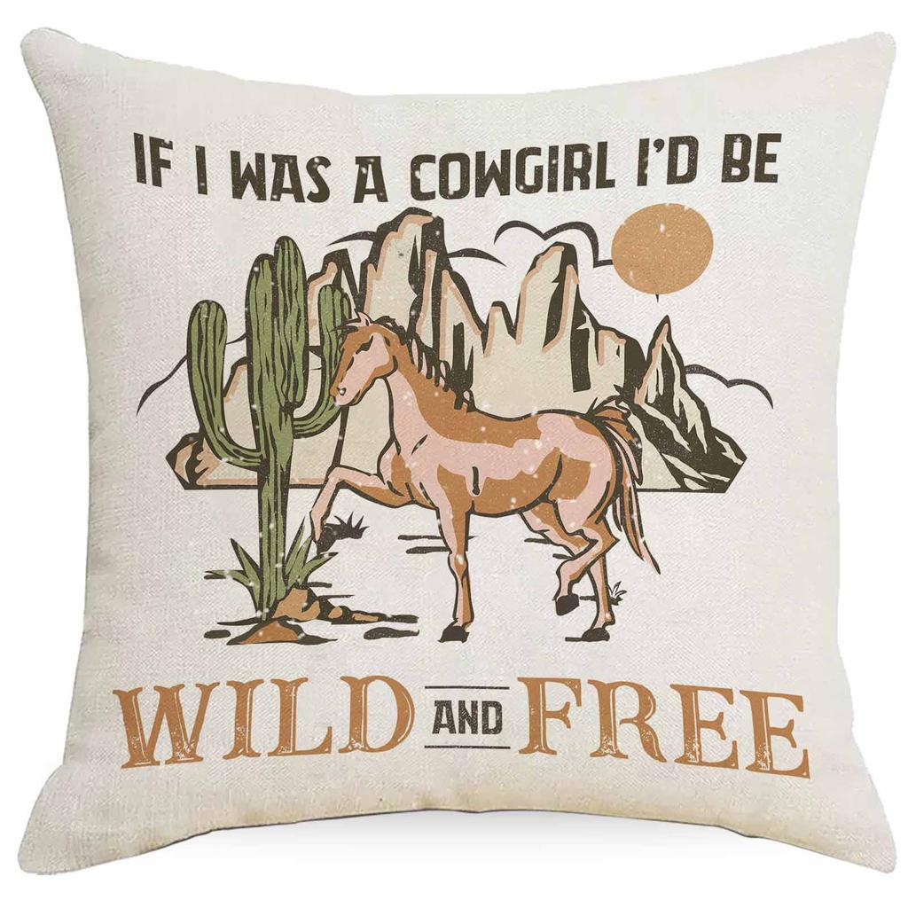 Western Summer Butterfly Bee Flower Pillowcase Home Sofa Cushion Pillowcase Decoration
