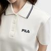 FILA Original Fashion Simple Basic Classic Retro Casual Relaxed Versatile Comfortable Polo Collar Short Sleeve Dress Women dresses F51W629306FWT