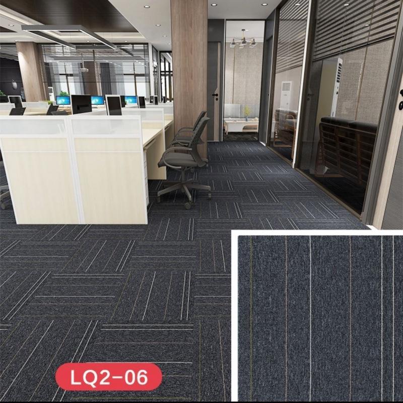 Interlocking Carpet Tiles for Commercial Offices & Meeting Rooms Thickened Asphalt Base