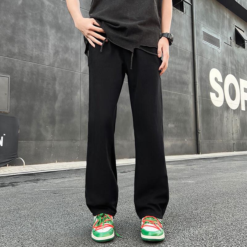 SWAMP AREA Herren K005 Slim Straight Flare Jeans