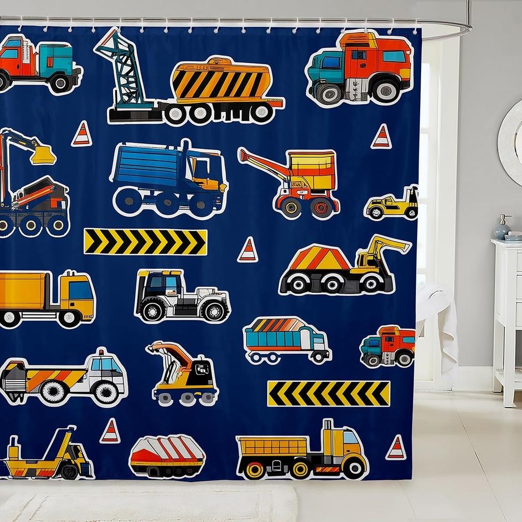 Lighthouse Shower Curtain Lobster Shower Curtain Sets for Teens Young Palm Trees Nautical Sailboat Bathroom Curtains Cartoon