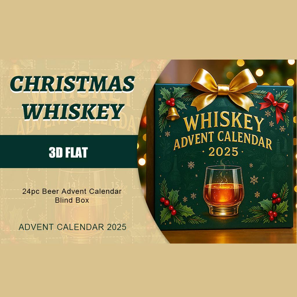Whiskey Advance Calendar3D Stereoscopic+airplane Box +24pc Whisky Advent Calendar Christmas Whisky Advent Calendar
