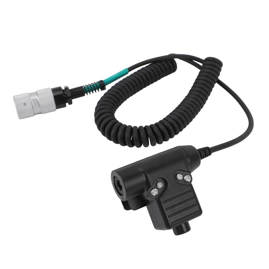 6PIN U94 Adapter Push To Talk Talkabout Radio Cable Plug Headset Connector for PRC?152 Talkabout