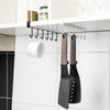 Cabinet Storage Rack Multi-functional Hook Closet Finishing Rack Kitchen Non-trace Nail-free Hook 6 Hook