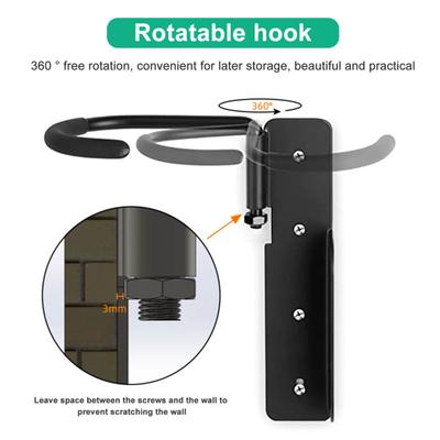 Garage Wall Mount Bike Rack Vertical Bike Display Hanging Hook Garage Wall Hanger for Helmet Universal Bicycle Parking Rack