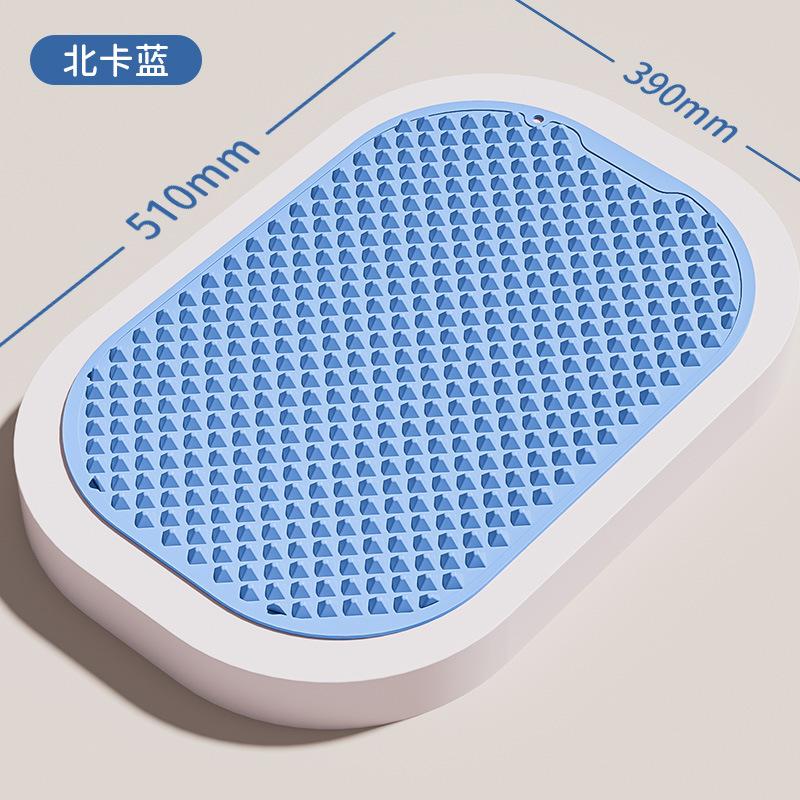 Soft Silicon Acupressure Plate in Situ Jogging Toe Pressing Plate Double-sided Sole Massage Acupressure Pad Fitness Equipment