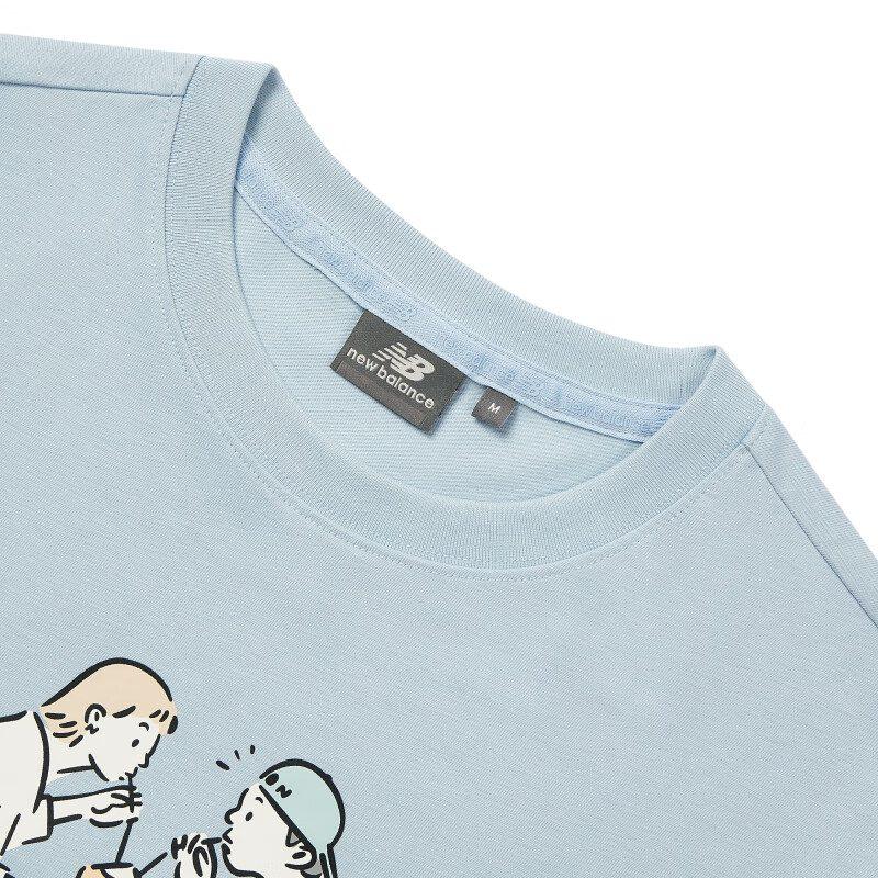 New Balance T Shirt Unisex Light Blue 5ED26041-LBL
