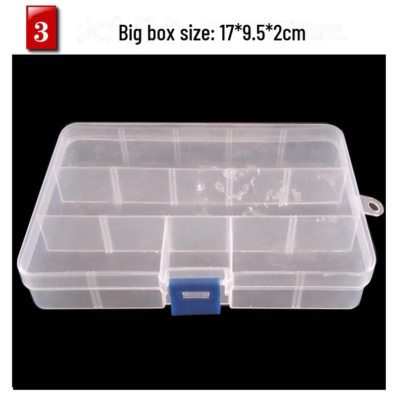 10-Grid Plastic Lure Bait and Accessory Box for Fishing Tackle