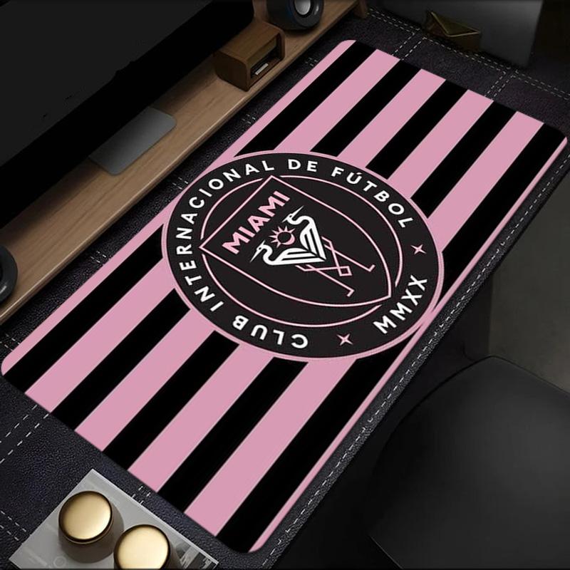 Inter Miami Fc Crest mouse pad, rubber base, esports desk mat, mouse pad for gamers and office use, gaming desk , easy to clean mat