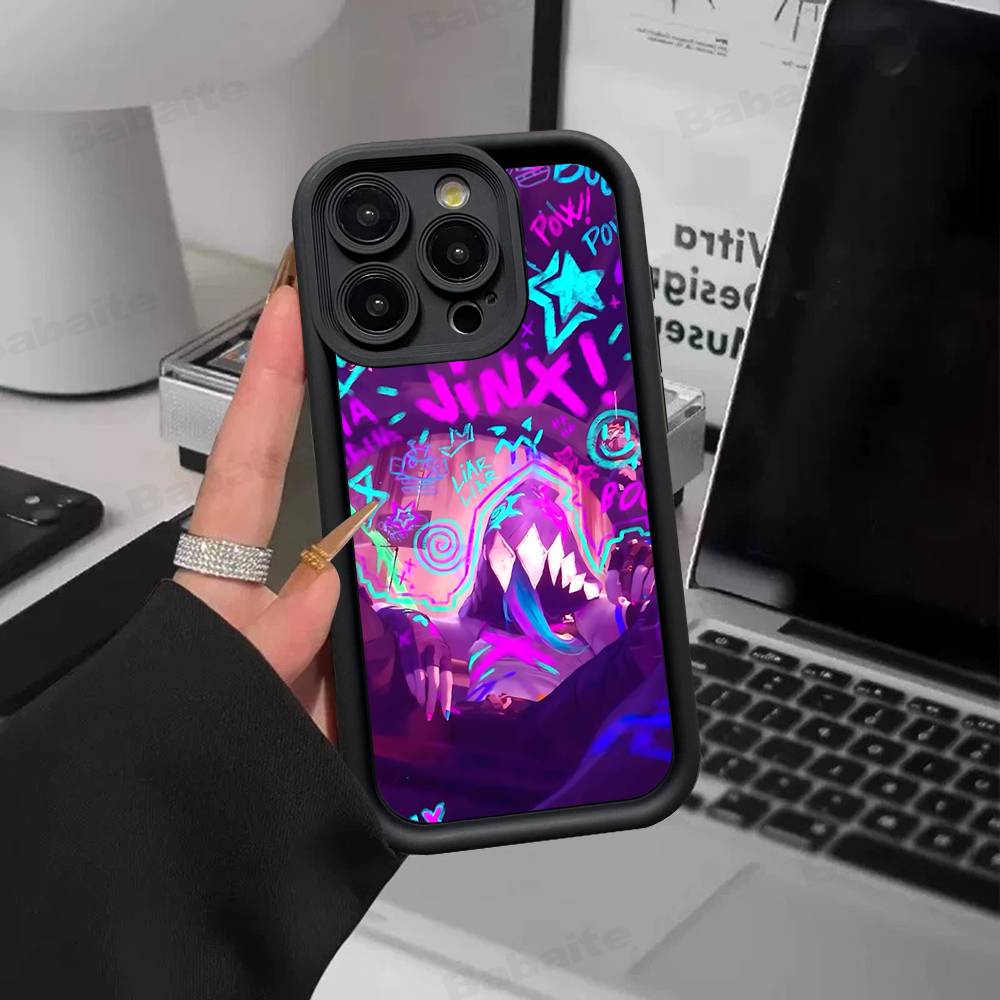 

Graffiti Arcane Jinxs Silicone Phone Case For IPhone 17 Pro Max 16 15 14 13 12 11 Plus 17 Air iPhone 13