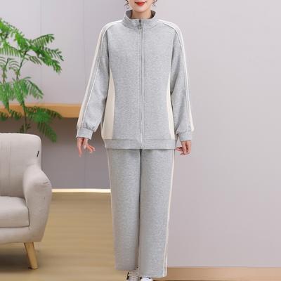 Elegant Plus Size Sets for Women Vintage Clothes Spring Autumn Oversize Women's Two Piece Set