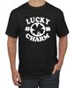 Vintage Weiß Glücksbringer Irischer Klee St. Patrick's Day Herren Grafik T-Shirt
