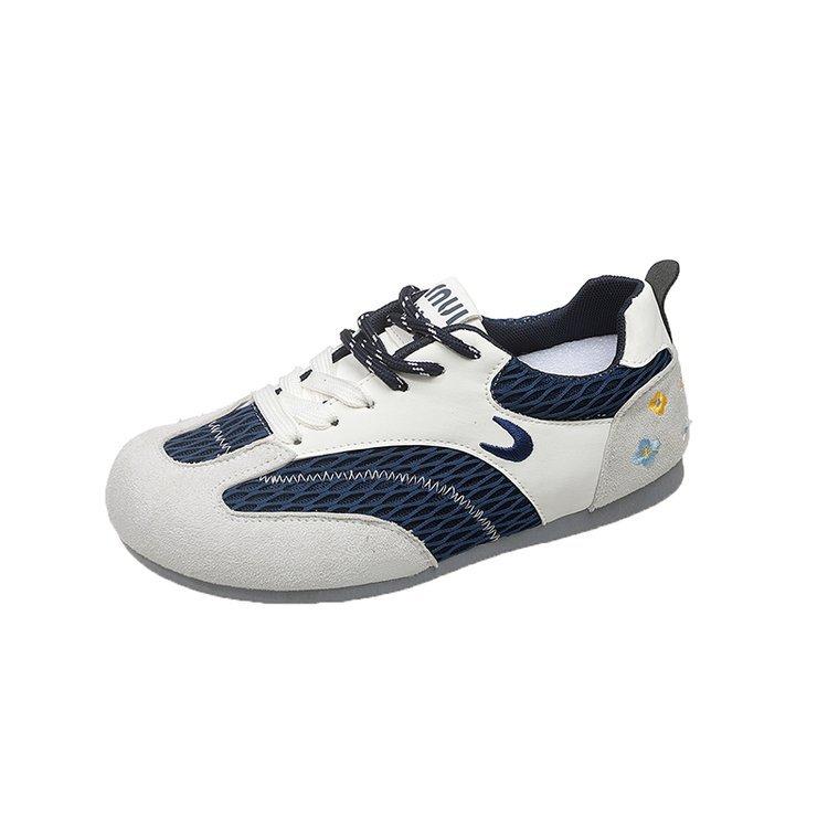 [Inner Height Increase 4.5cm] Cat and Sofa/fishing Net Shoes Navy Blue Summer Mesh Breathable Casual Sports Shoes