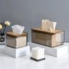 Rectangular Clear Tissue Box Paper Box Living Table Tissue Box Creative Tissue Storage Container