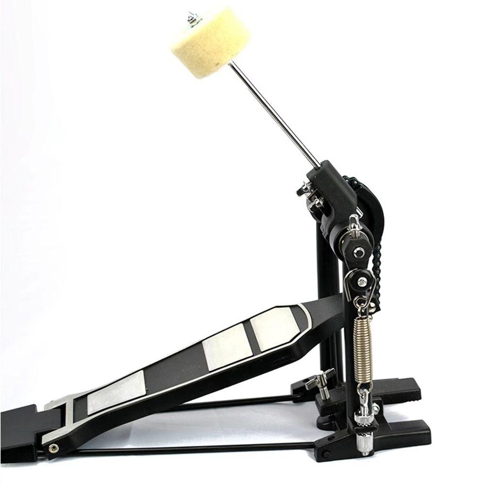 Aluminium Zinc Zinc Alloy Drum Single Foot Wool Beater Foot Drum Pedal Portable Drum Pedal  Replacement