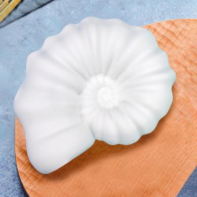 Stampo artigianale in resina Stampo lumaca di mare Design a tema oceano Fai da te in silicone Conchiglia Mousse Stampo per torta Strumento di cottura