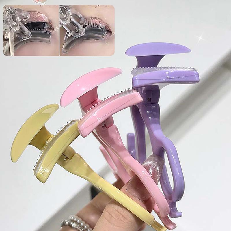 Wide-Angle Partial Eyelash Curler Portable One-Clip Curling Comb Tooth Lashes Curler Easy To Operate Styling Enlarge Eyes Tool