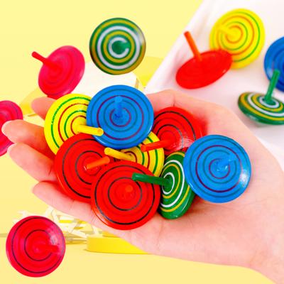 10-30Pcs Colorful Wooden Gyro Mini Spinning Toys Kids Birthday Party Favors Gift for Guests Pinata Goodie Bag Filler Finger Game