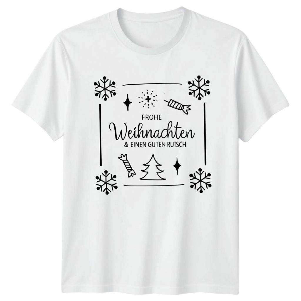 Frohe Weihnachten Einen Guten Rutsch TShirt GerUnisex Christmas Christmas Gift