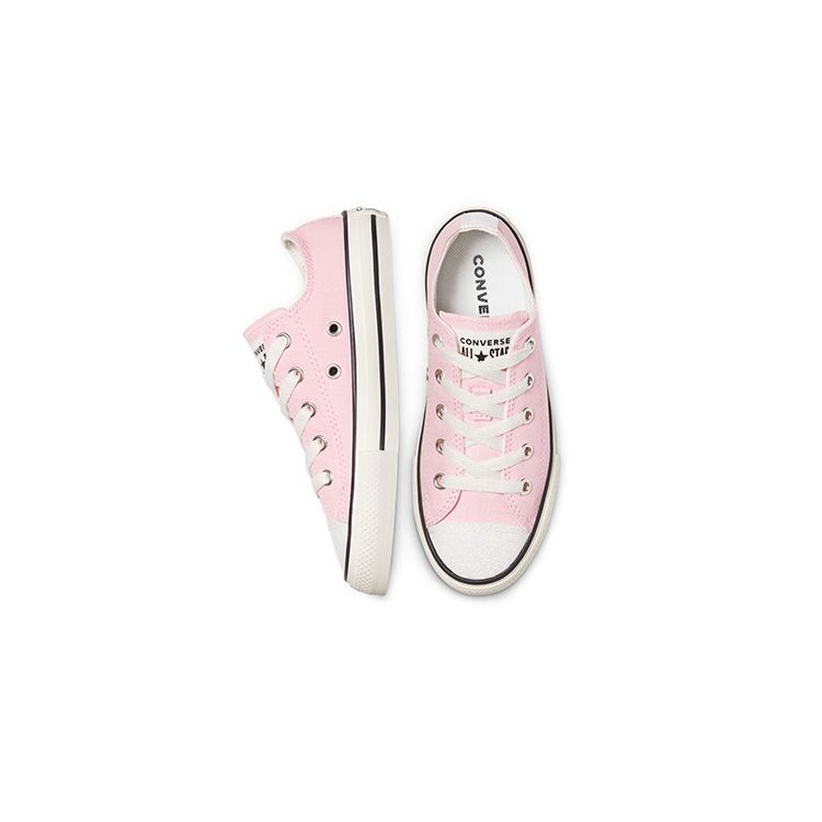 Converse Chuck Taylor All Star Low Top Canvas Comfortable Casual Low Top Kids Canvas Shoes Kids Sneaker Pink White 670698C