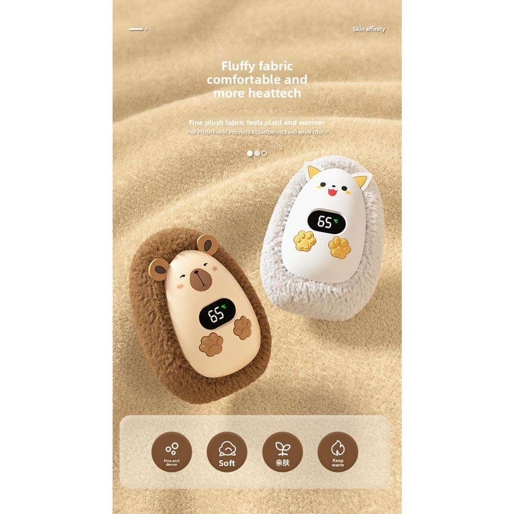 Cartoon Plush Warm Hand Treasure Mini Portable Digital Warmth Treasure USB Charging Self Heating Girl Gift