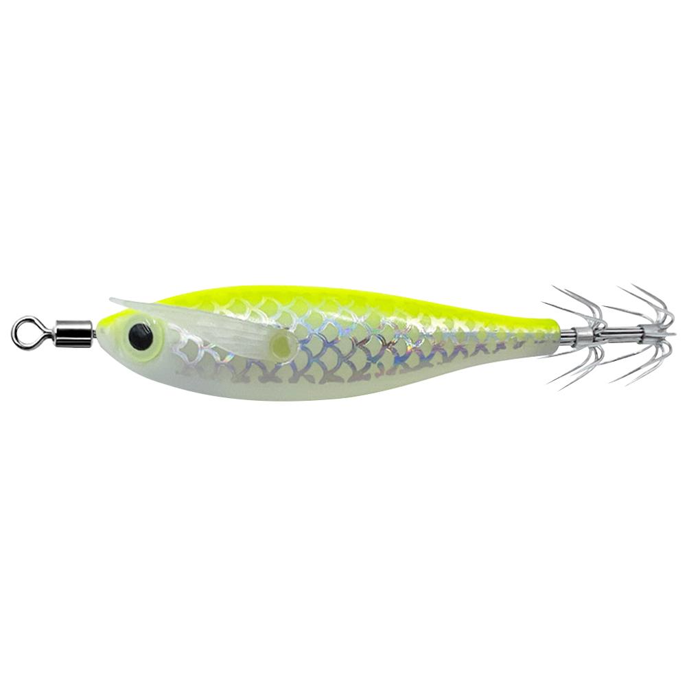 Luminous Squid Hook Squid Fishing Lure with 3D Eyes Glow In The Dark Squid Bait Fake Octopus Bait for Saltwater Freshwater