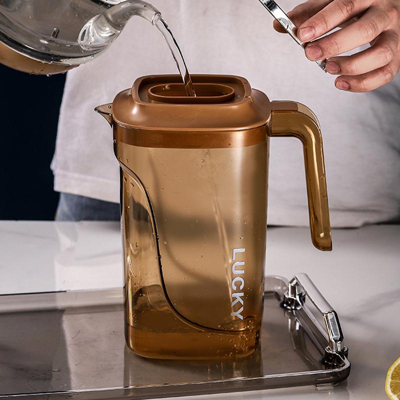 2200ml Summer Cold Kettle Large Caliber Tea Pot with Lid Large Capacity Juice Jugs for Household Refrigerators Drinkware