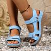Large Size Platform Casual Sandals Velcro Sandals Women's Shoes