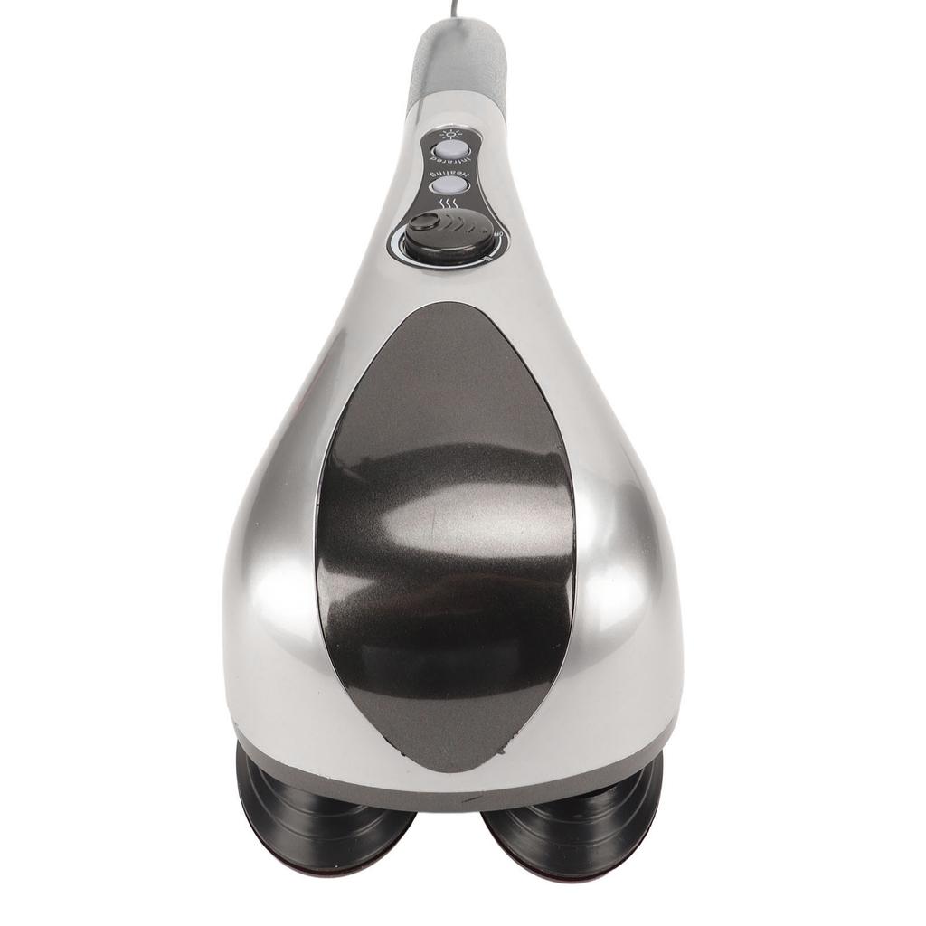 Handheld Back Massager Comfortable Household Double Node Handheld Shoulders Leg Foot Massage Device EU Plug 220V