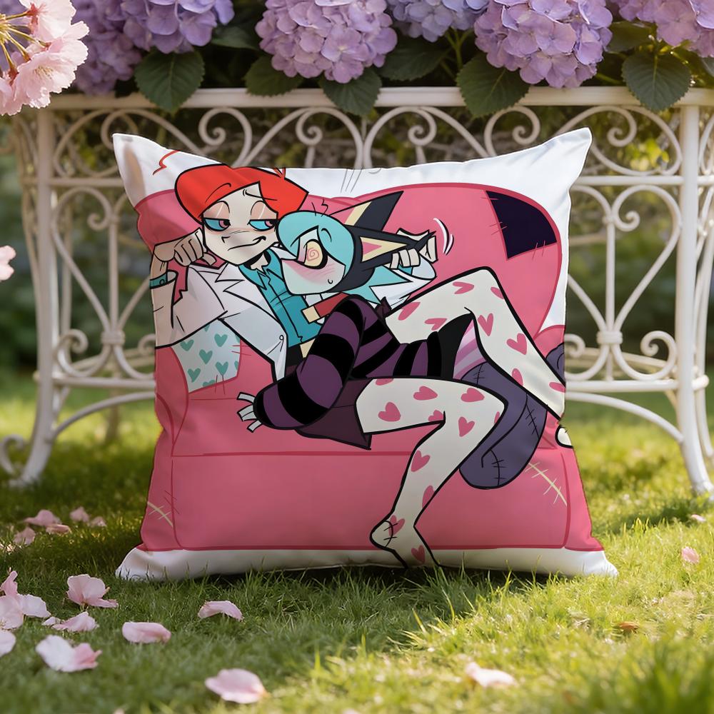 Anime P-PSYCHO C-CUTIESS Cushion Cover Home & Car Dual-Scene Pillow Cover: Reversible for Premium Comfort