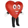Nafukovací kostým Smiley Face Heart pro Halloweenské a Valentýnské večírky