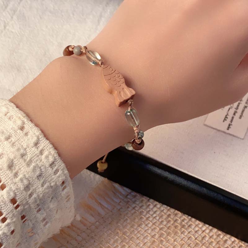 Vintage Beaded Butterfly Pendant Bracelets for Women New Trendy Crystal Handmade Beads Adjustable Bracelet Jewelry Accessories