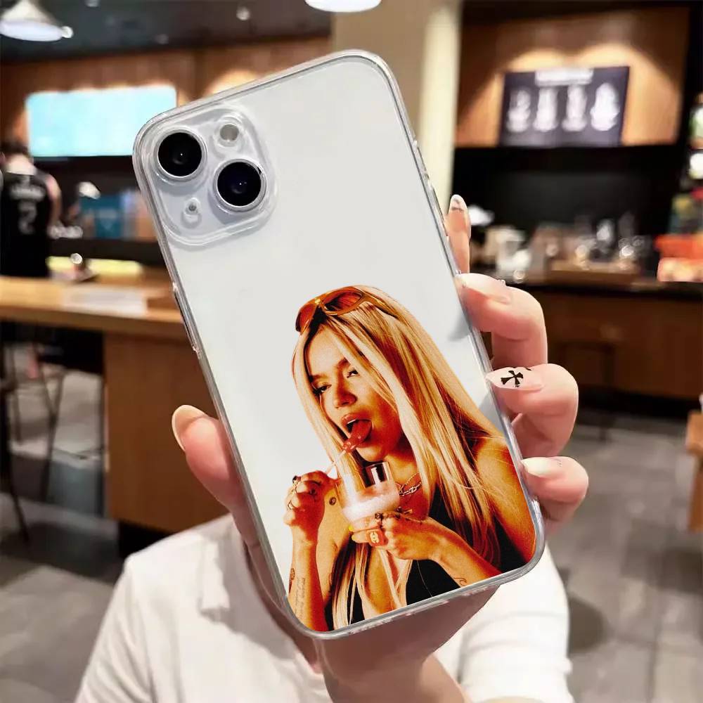 KAROL G Luxury Transparent Phone Case For IPhone 17 16 15 Pro Max 14 13 12 11