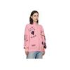 Li Ning X Panda Collaboration Casual Stand Collar Sports Long Sleeve Jacket Women Jackets Pink AFDP358-1