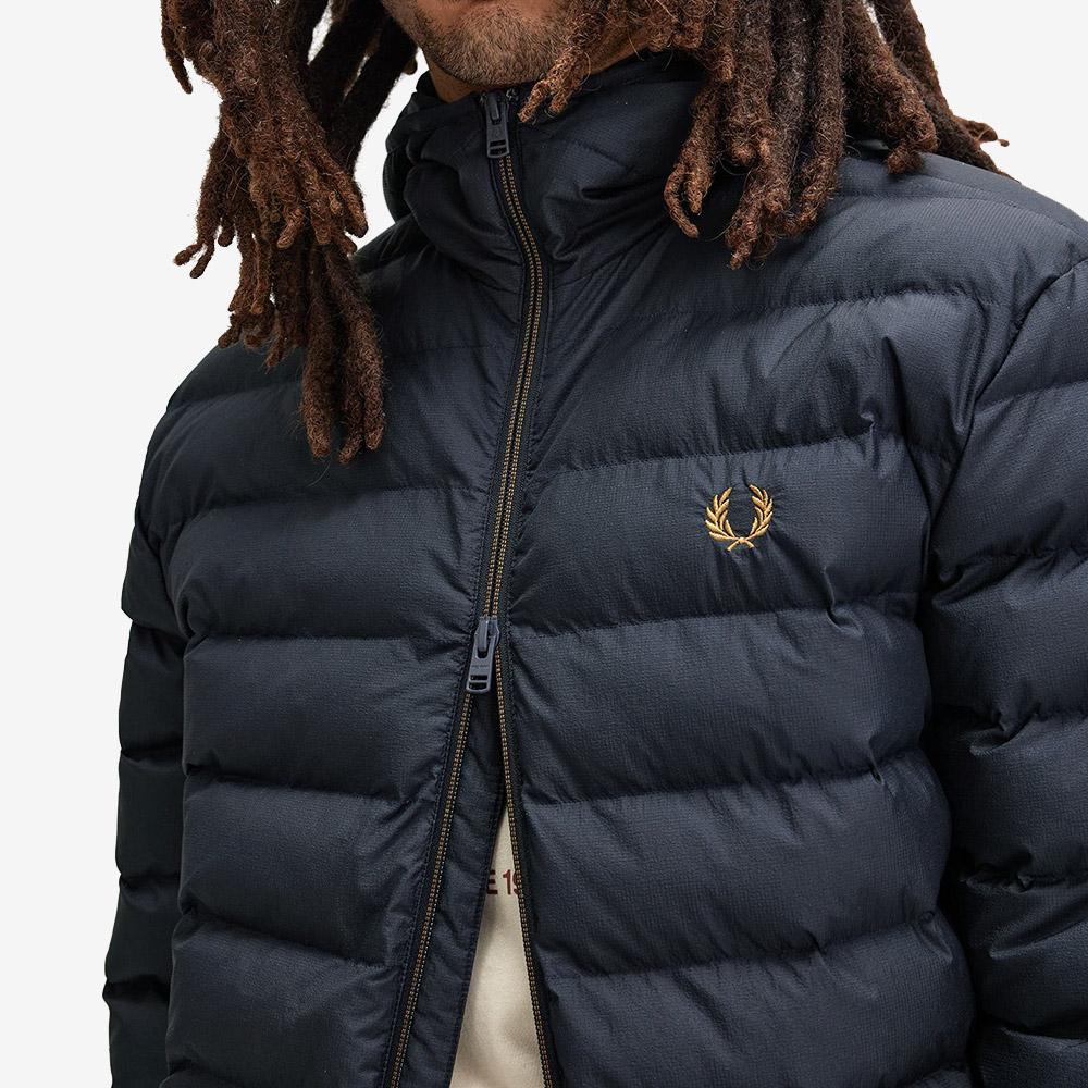 Fred Perry [Sport] Hooded Insulated Jacket - Navy Afpm2538553-608